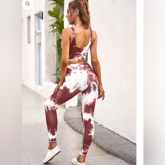 Sweet Southern Drip Purple Tie-dye Sport Tank & Leggings Set - Picture 2 of 9